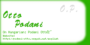 otto podani business card